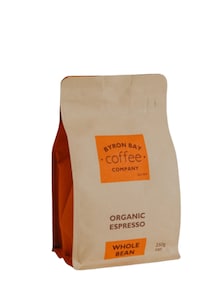 Byron Bay Coffee Company Organic Espresso Whole Bean 250g
