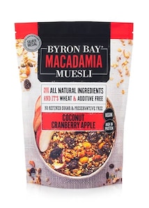 Byron Bay Macadamia Muesli Coconut Cranberry & Apple 400g