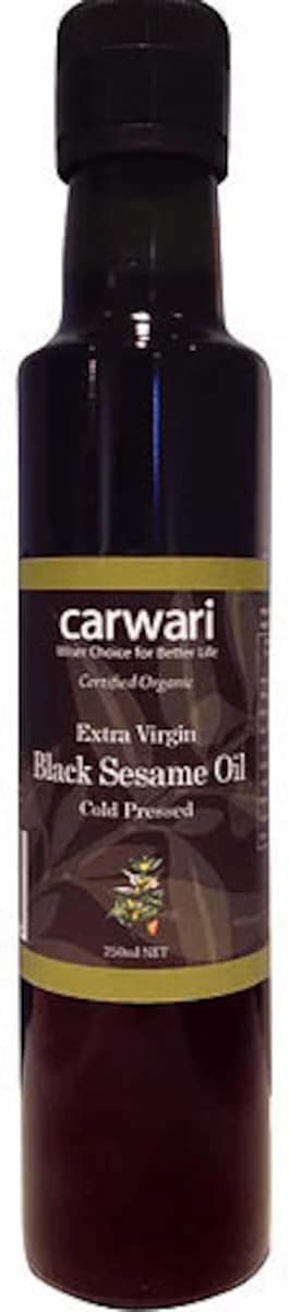 Carwari Organic Black Extra Virgin Sesame Oil 250ml