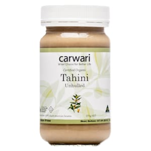 Carwari Organic Tahini Unhulled 375g