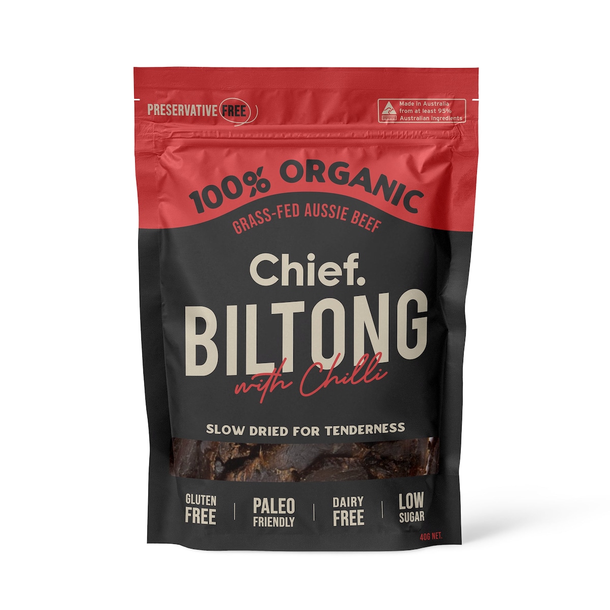 Chief Beef and Chilli Biltong 30g