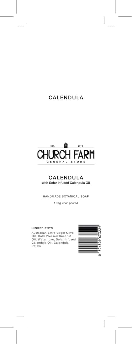 Church Farm Calendula Unscented Soap 180g