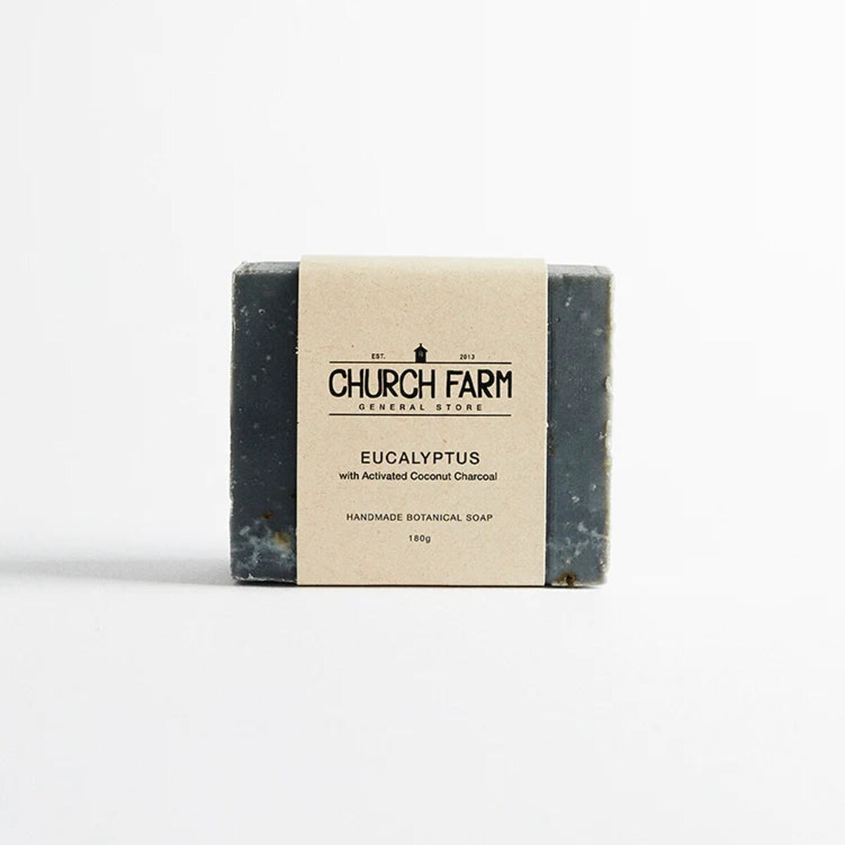 Church Farm Eucalyptus & Activated Charcoal Soap 180g