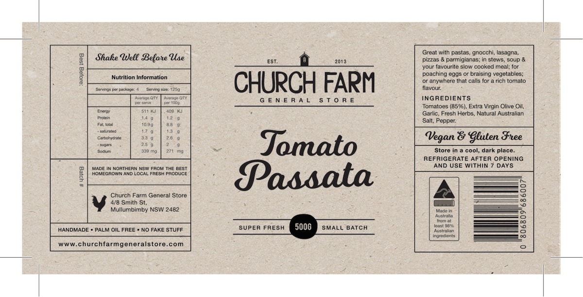 Church Farm Passata 500g