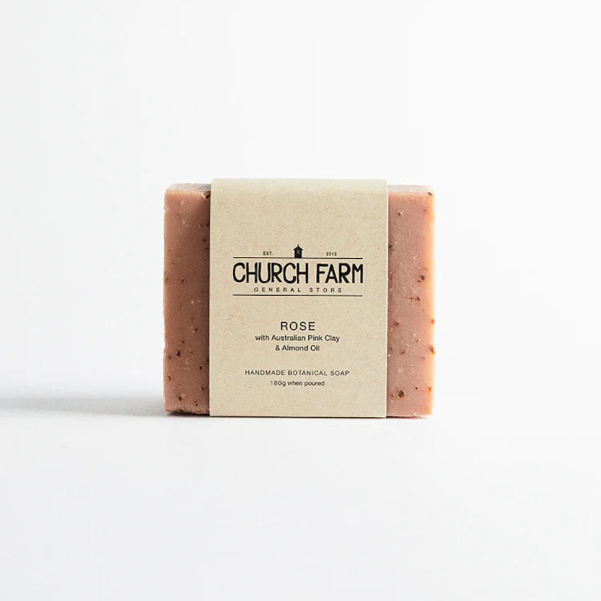 Church Farm Rose & Pink Clay Soap 180g