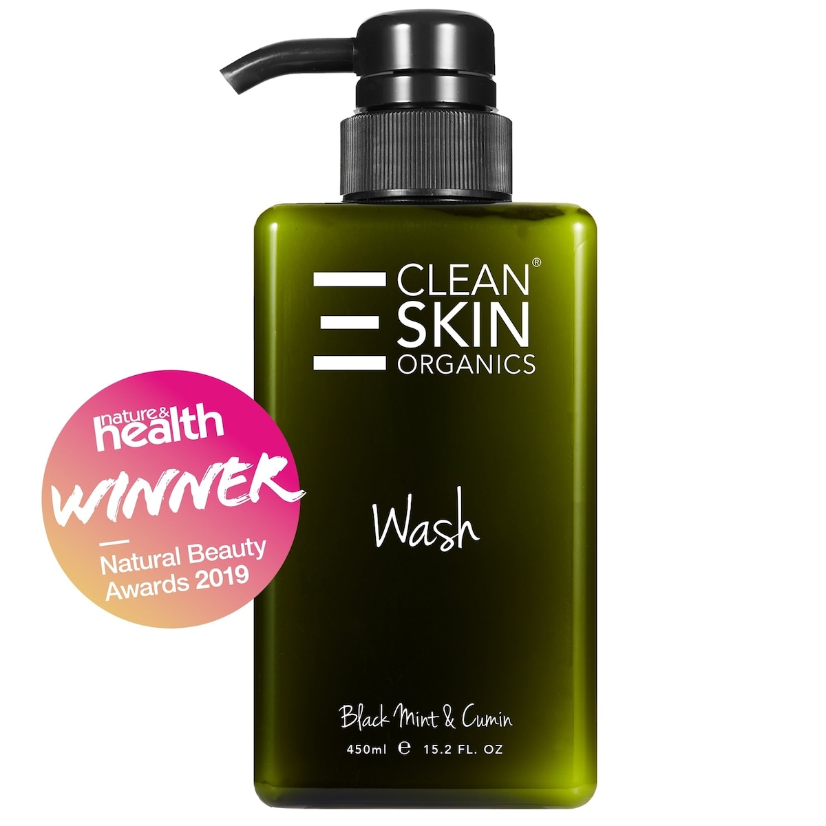 Clean Skin Organics Wash Black Mint and Cumin 450ml