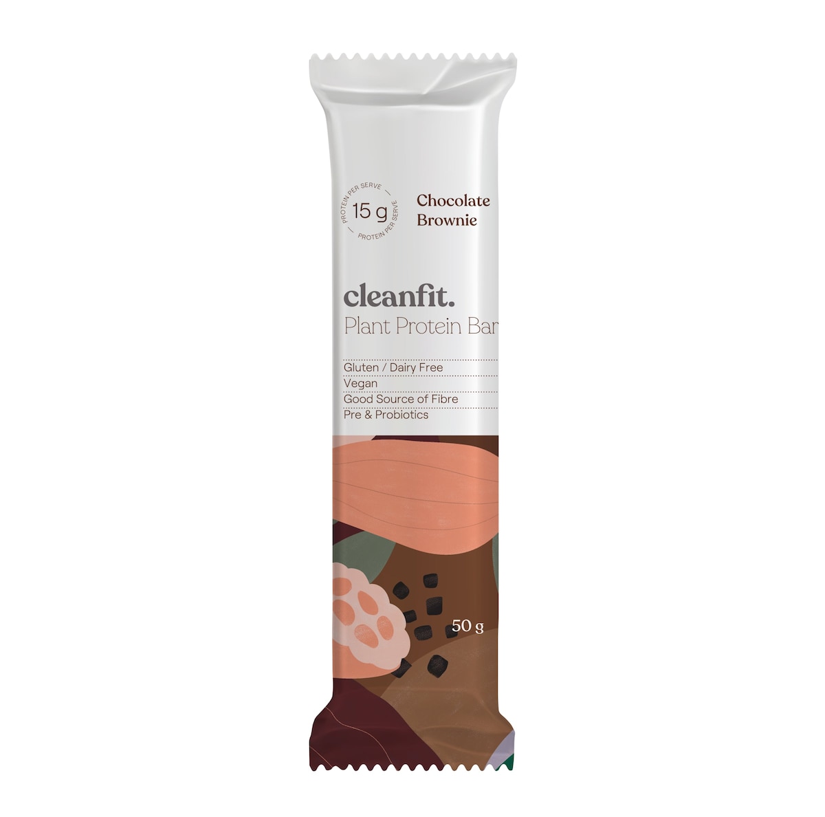 CleanFit Plant Protein Bars Chocolate Brownie 12 x 50g