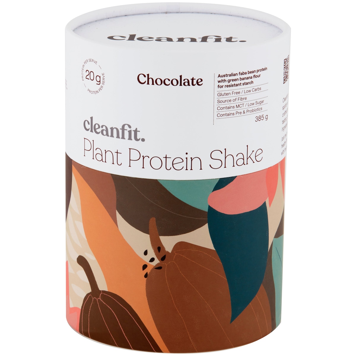 CleanFit Plant Protein Shake Chocolate 385g Australia