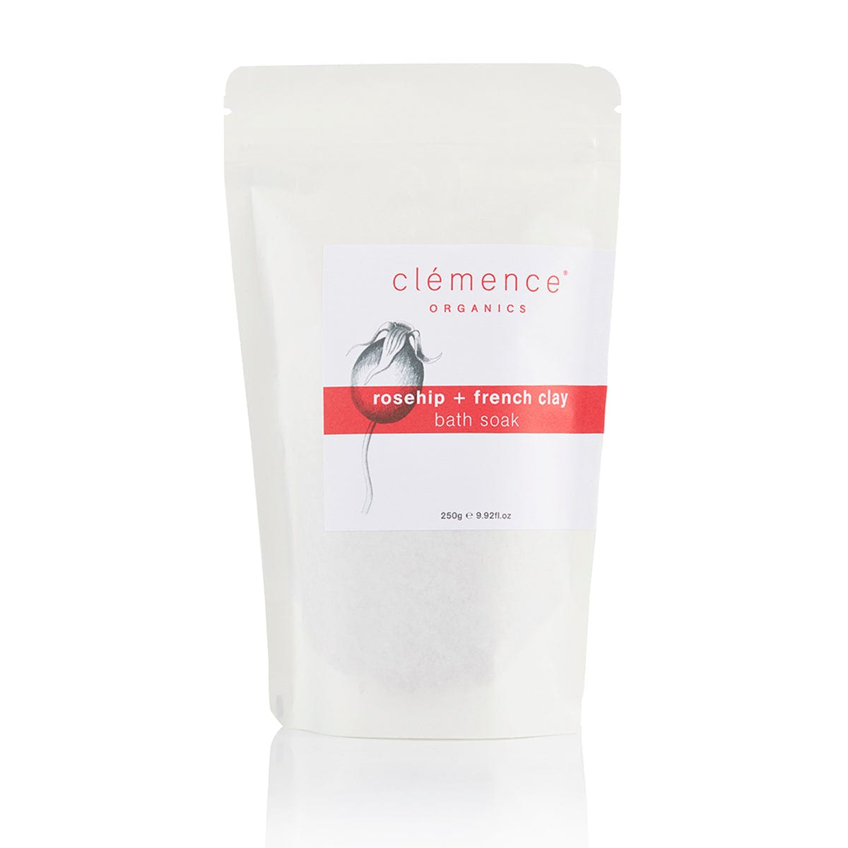 Clemence Organics Rosehip + French Clay Bath Soak 250g