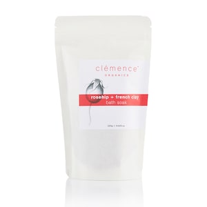 Clemence Organics Rosehip + French Clay Bath Soak 250g