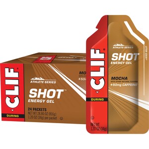 Clif Shot Energy Gel Mocha + 50Mg Caffeine 24 x 34g