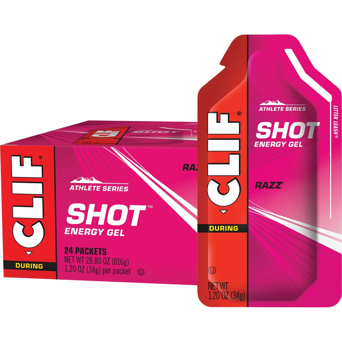 Clif Shot Energy Gel Razz 24 x 34g Australia