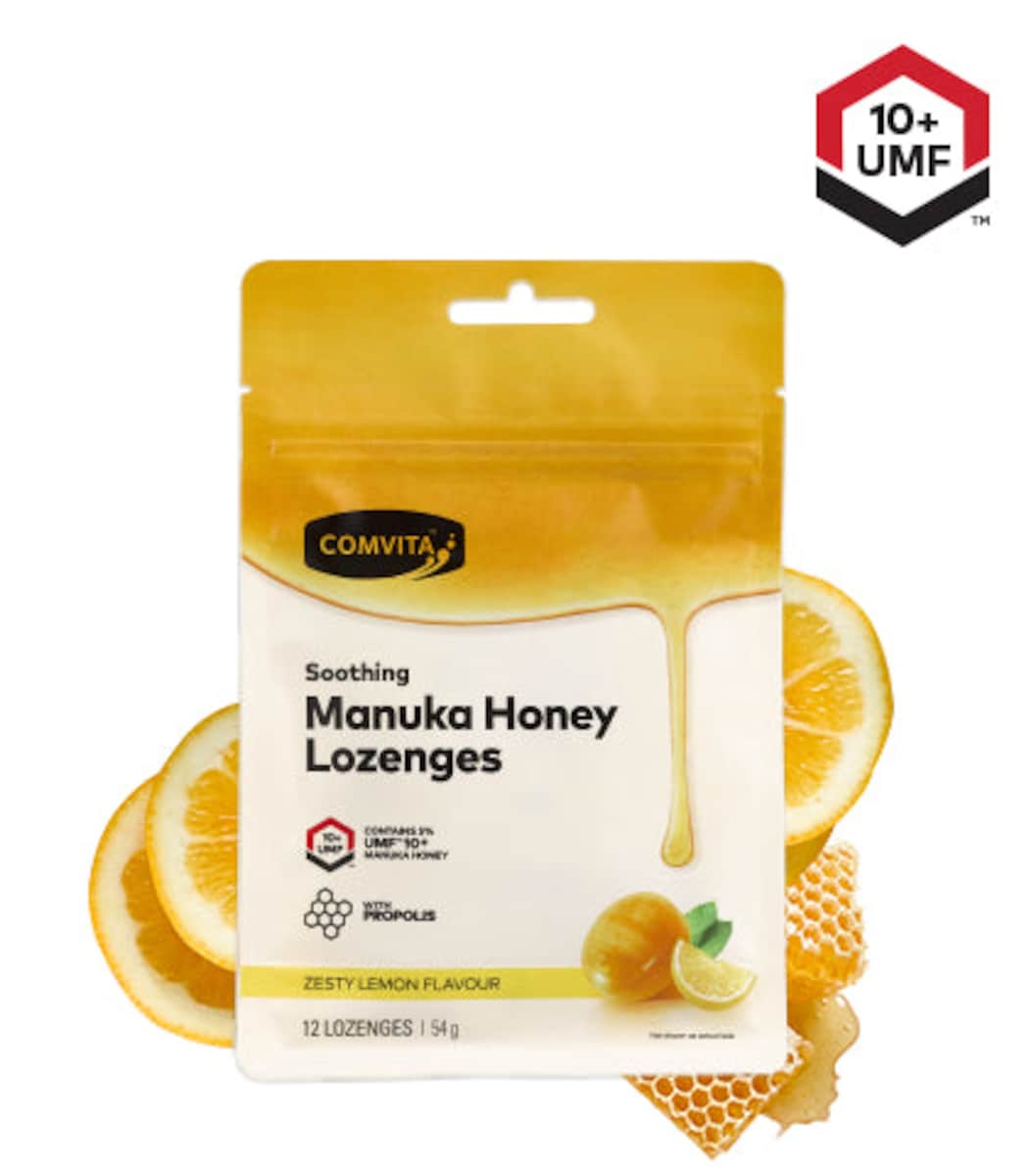 Comvita Soothing Manuka Honey Lozenges With Propolis 12 Pack