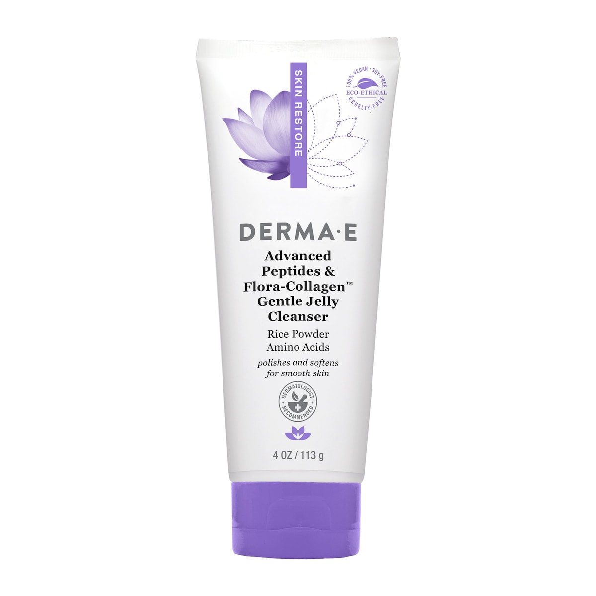 Derma E Advanced Peptides & Flora- Collagen Gentle Jelly Cleanser 113g