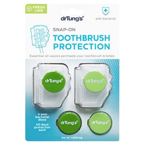 Dr Tungs Toothbrush Protection 2 Pack (Assorted Flavours)