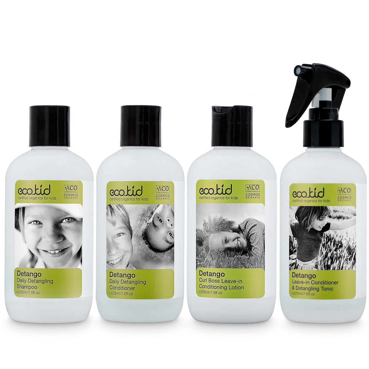 Eco.kid Organics Detango Curl Boss Total Care Four Pack Bundle