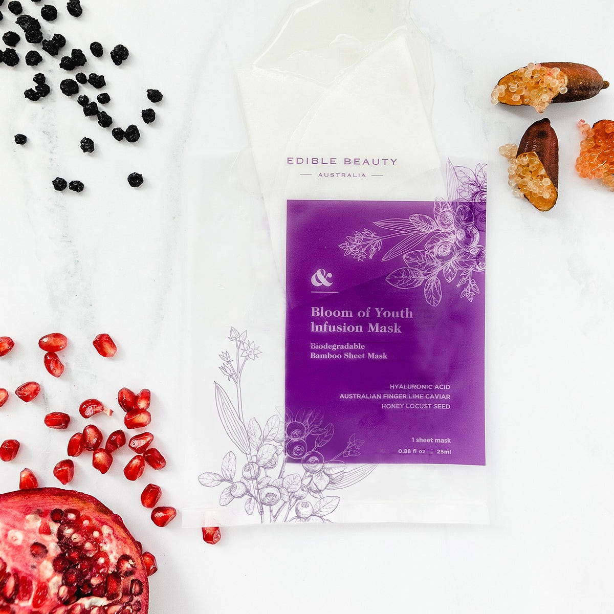 Edible Beauty Australia Bloom of Youth Infusion Mask - 5 masks