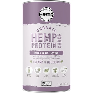 Essential Hemp Organic Hemp Protein Mixed Berry & Acai 420g