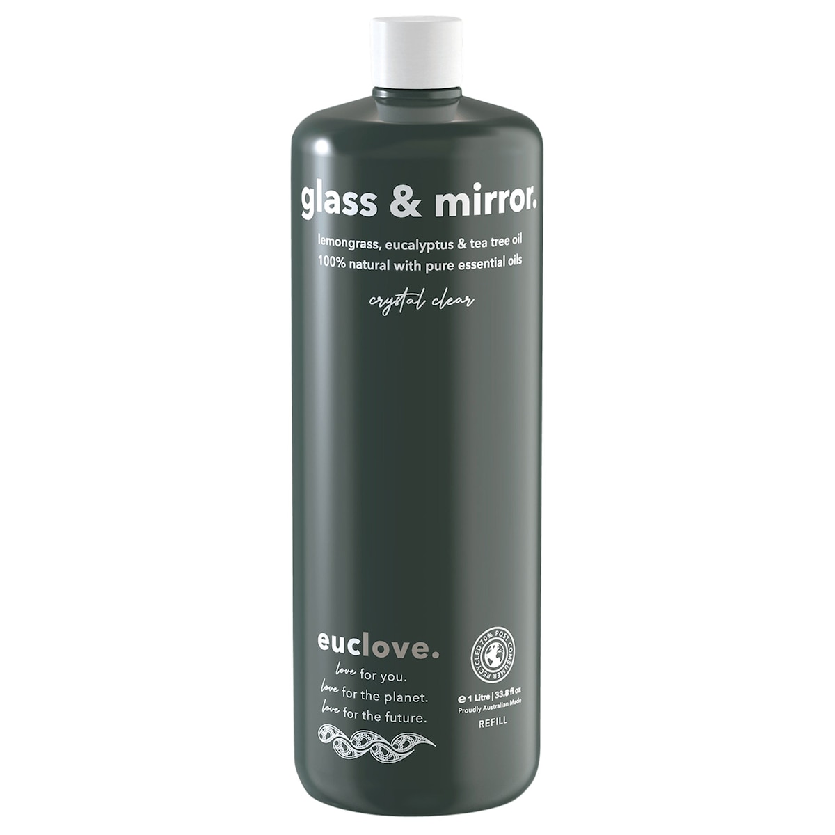 Euclove Glass & Mirror Cleaner Refill 1L