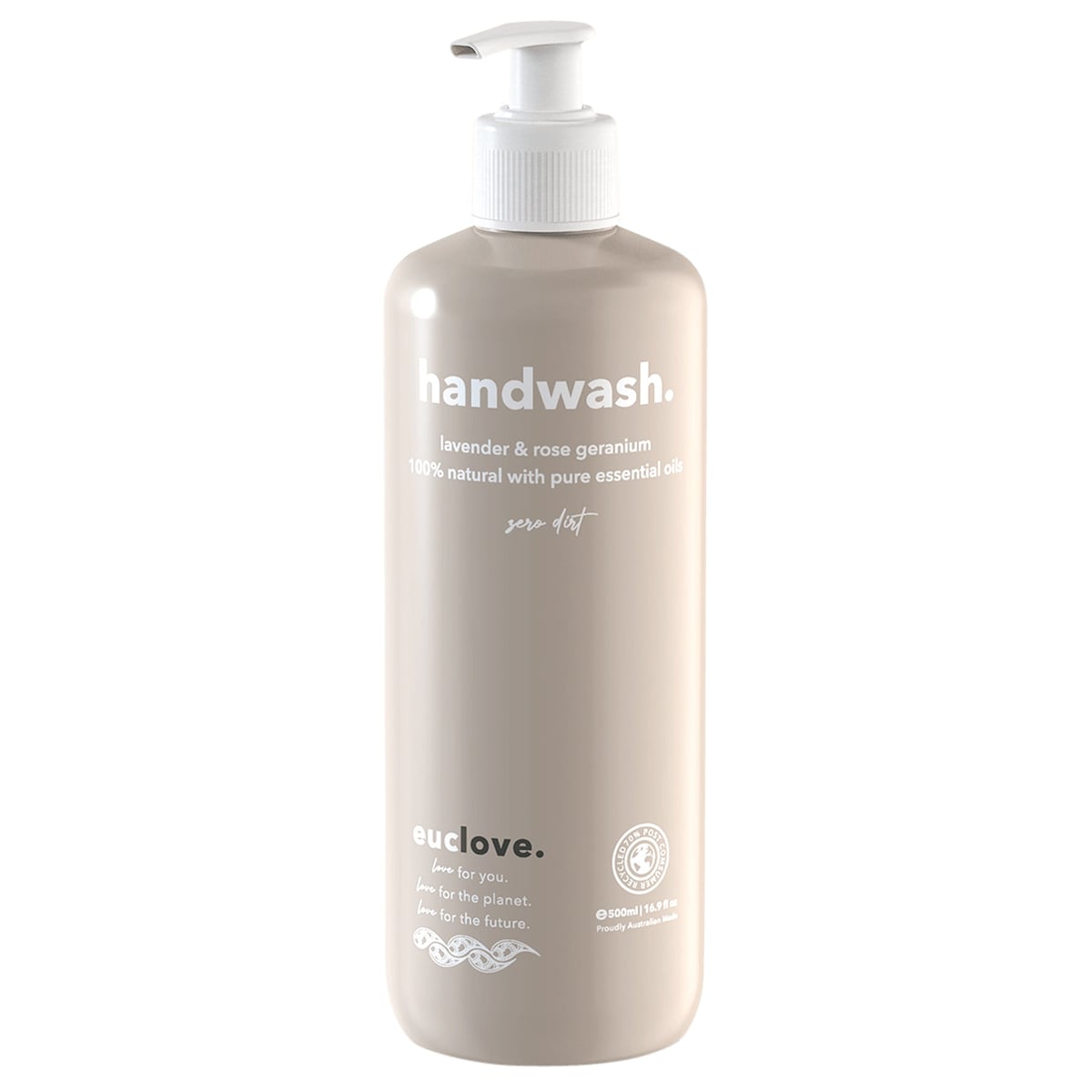 Euclove Hand Wash Lavender & Rose Geranium 500ml