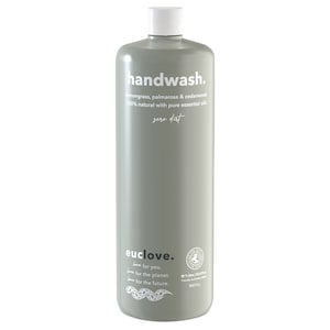 Euclove Hand Wash Lemongrass Palmarosa & Cedarwood Refill 1L