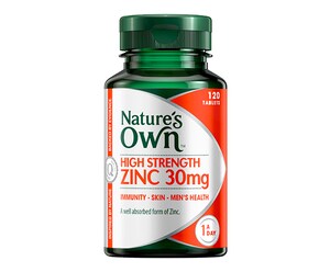 Nature's Own Zinc 30mg 120 Tablets