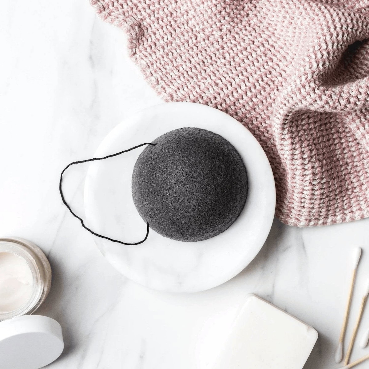 Ever Eco Konjac Facial Sponge Charcoal 1 Pack