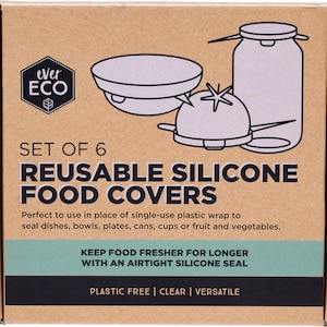 Ever Eco Reusable Silicone Food Covers 6 Pack