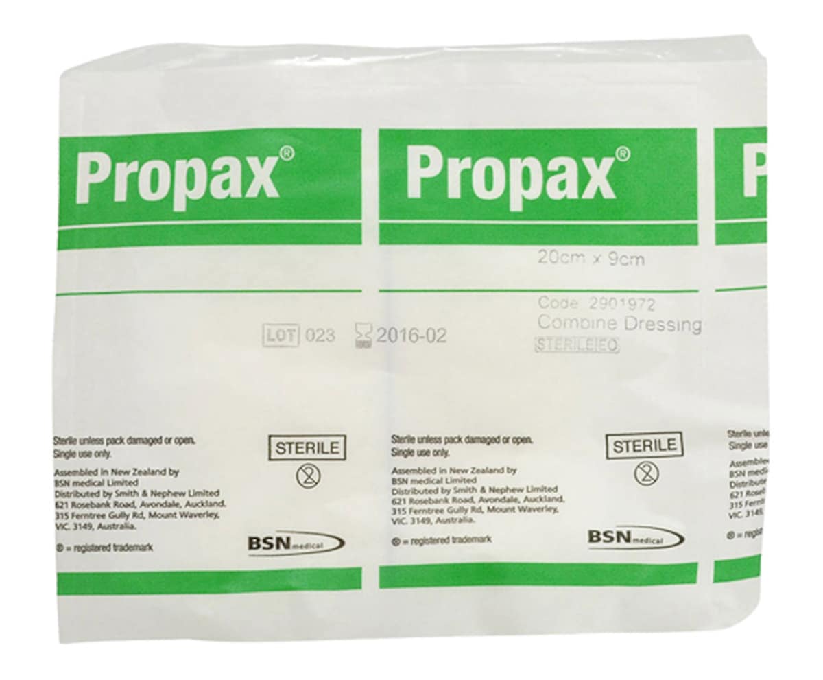 Propax Combine Dressing Pad 9cm x 20cm Single