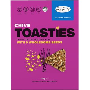 Fine Fettle Foods Toasties Chive 110g