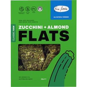 Fine Fettle Foods Zucchini & Almond Flats 80g