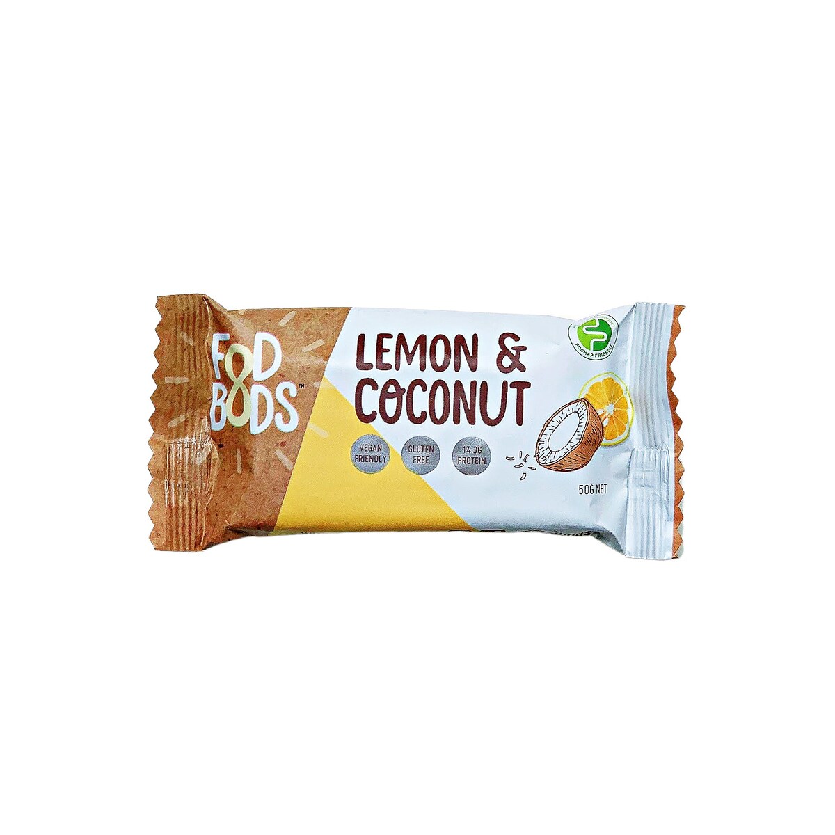 Fodbods Lemon & Coconut Bar 50G