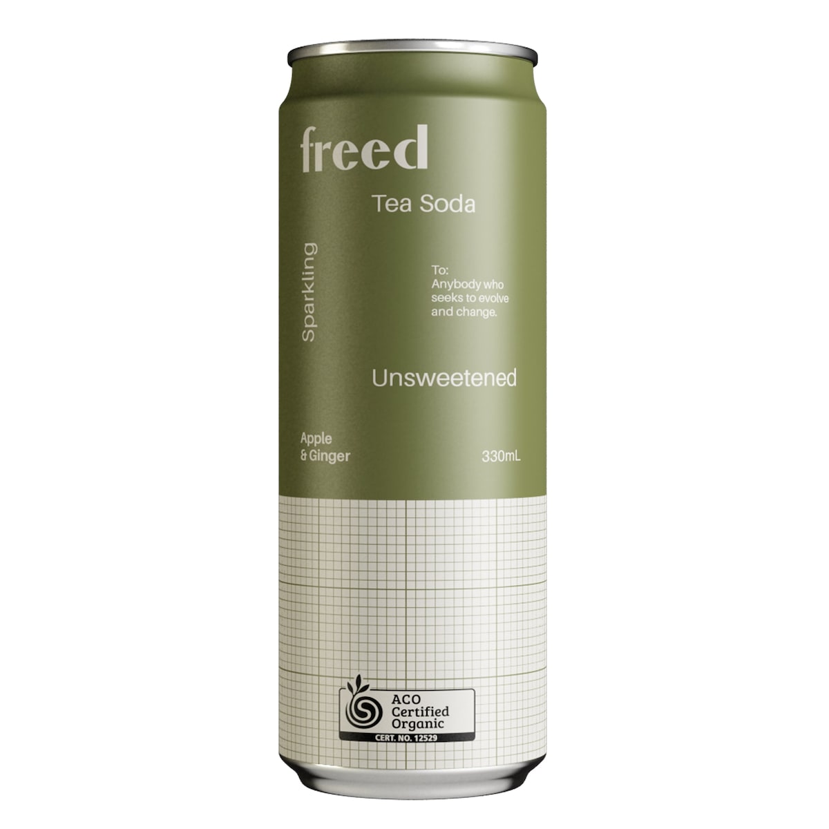 Freed Tea Soda Organic Apple & Ginger 330mL