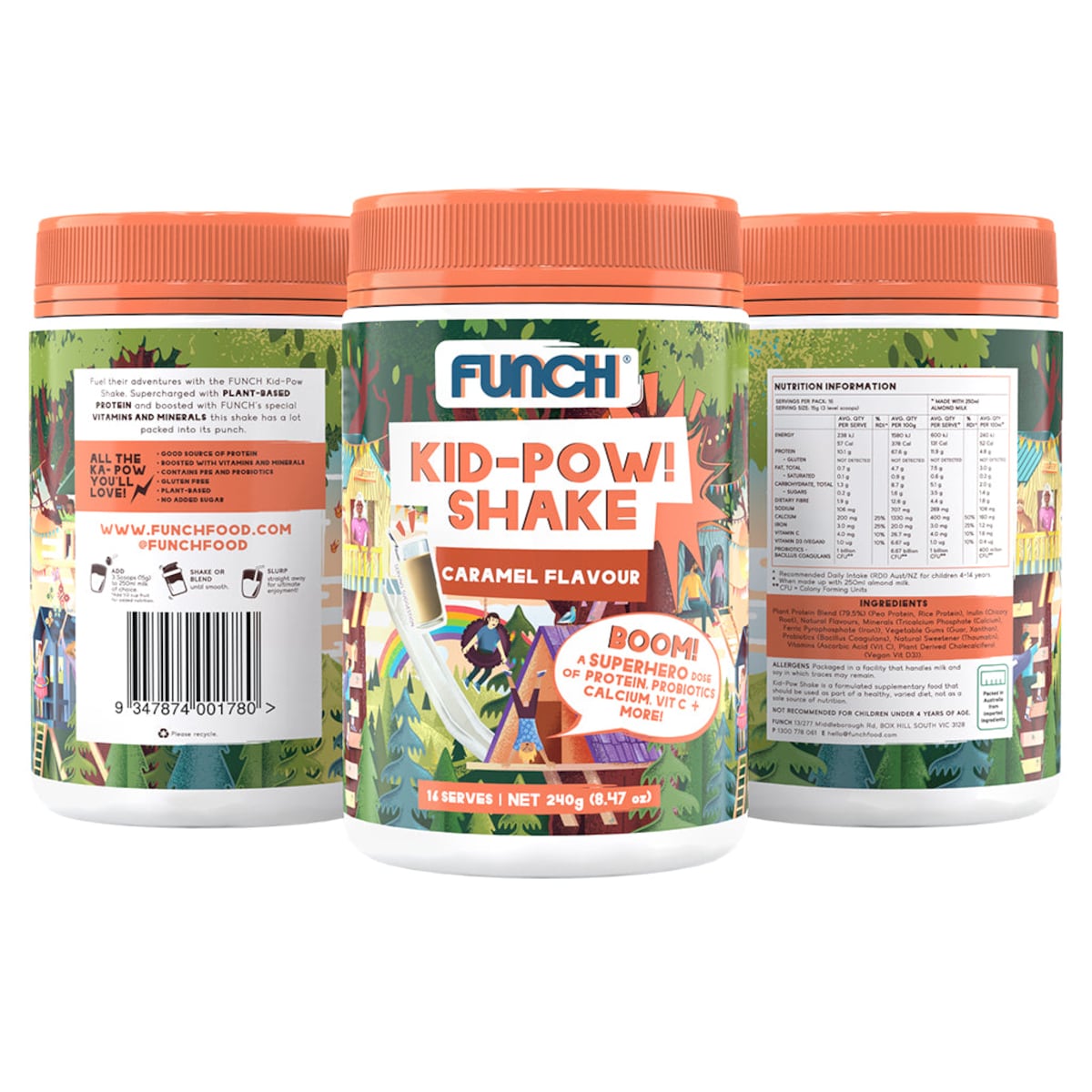 Funch Kid-Pow Shake Caramel 240g