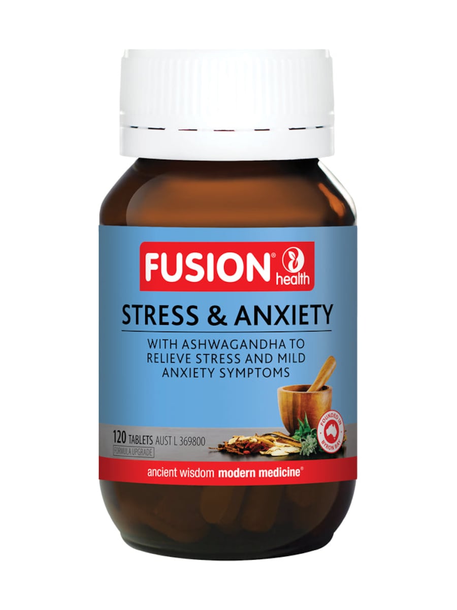 Fusion Health Stress & Anxiety 120 Tablets | Healthylife Australia