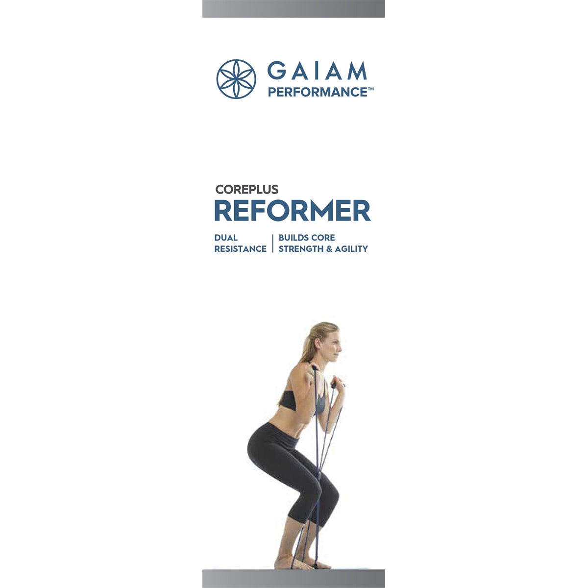 Gaiam Reformer Pilates 4-Loop Design and Multiple Grips