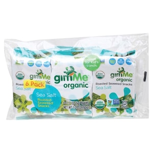 Gimme Organic Roasted Seaweed Snack Sea Salt 6 x 5g