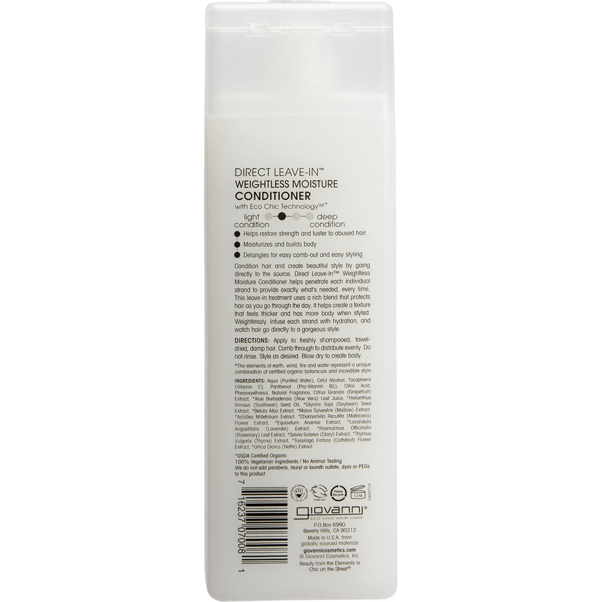 Giovanni Direct Leave In Weightless Moisture Conditioner 250ml