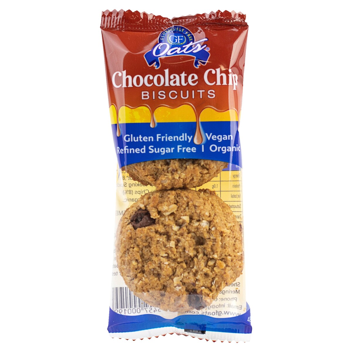 Gloriously Free Choc Chip Cookies Twin Pack 48g