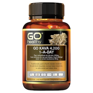 GO Healthy Kava 4200 1-A-DAY 60 Vege Capsules