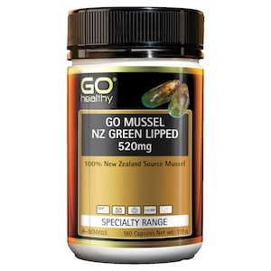 GO Healthy Mussel Nz Green Lipped Mussel 520Mg 180 Capsules