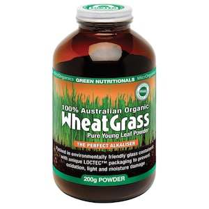 Green Nutritionals Australian 100% Organic Wheatgrass Powder 200g