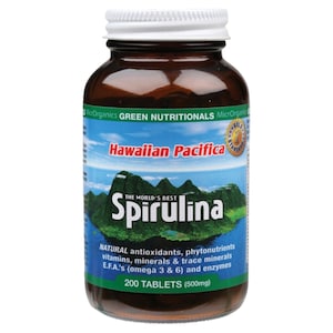 Green Nutritionals Hawaiian Pacifica Spirulina 200 Tablets