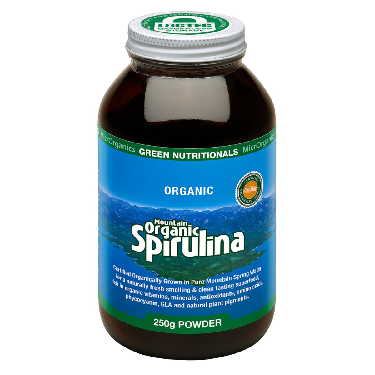 Green Nutritionals Mountain Organic Spirulina Powder 250g