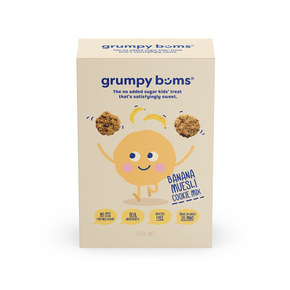 Grumpy Bums Banana Muesli Cookie Mix 375g