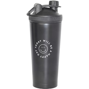 Happy Way Insulated Stainless Steel Shaker Black 700ml