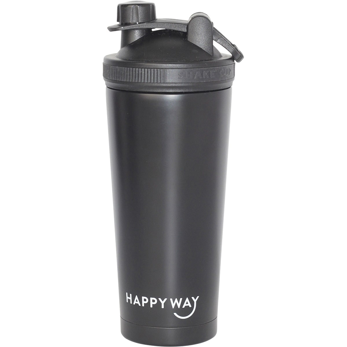 Happy Way Insulated Stainless Steel Shaker Black 700ml