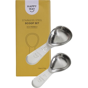 Happy Way Stainless Steel Scoop Set Of 2