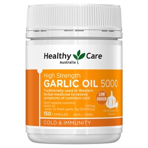 Healthy Care High Strength Garlic Oil 150 Capsules