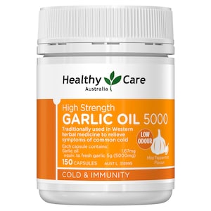 Healthy Care High Strength Garlic Oil 150 Capsules
